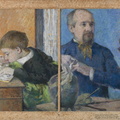 Le Sculpteur Aubé et son fils