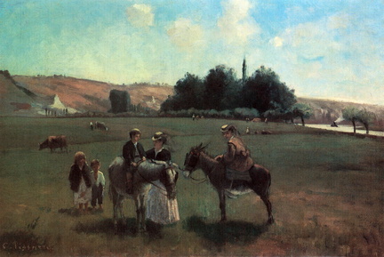 Promenade en ânes à La Roche-Guyon