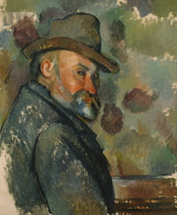 Cézanne coiffé d'un chapeau mou