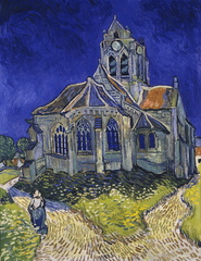 L'église d'Auvers-sur-Oise, vue du chevet