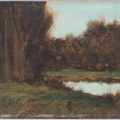 Paysage d'Alsace, une mare