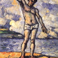 Baigneur aux bras écartés