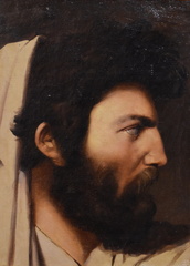 Étude d'homme de profil en vue de la composition de Jupiter et de Thétis