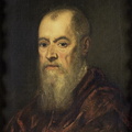 Portait d'homme avec un manteau rouge