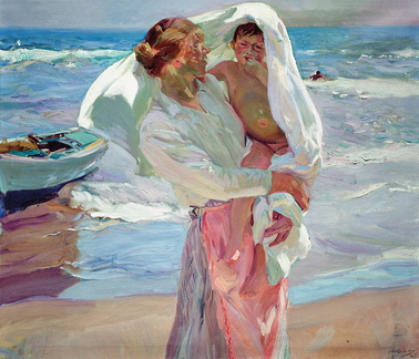 La sortie du bain