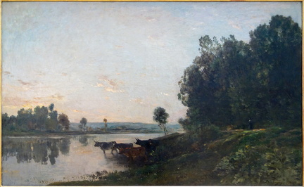 Soleil levant, bords de l'Oise