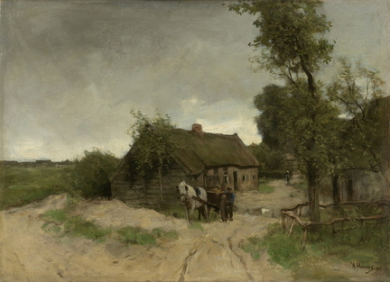 Maison près d'une route en terre