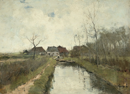 Maisons près d'un canal