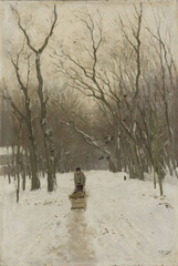 Hiver dans le bois de Scheveningen